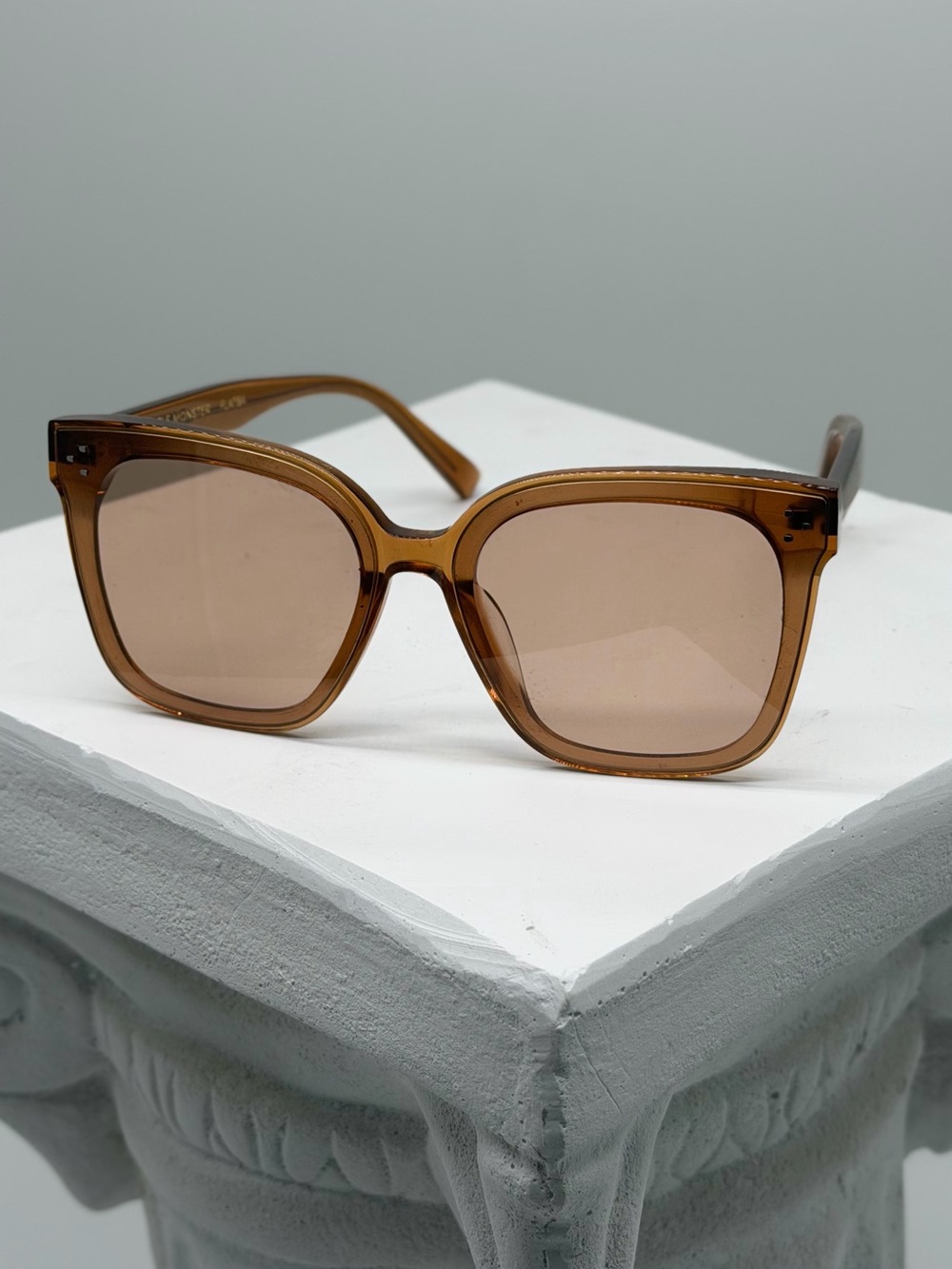 Brown Oversized Square Sunglasses - Women Accessories